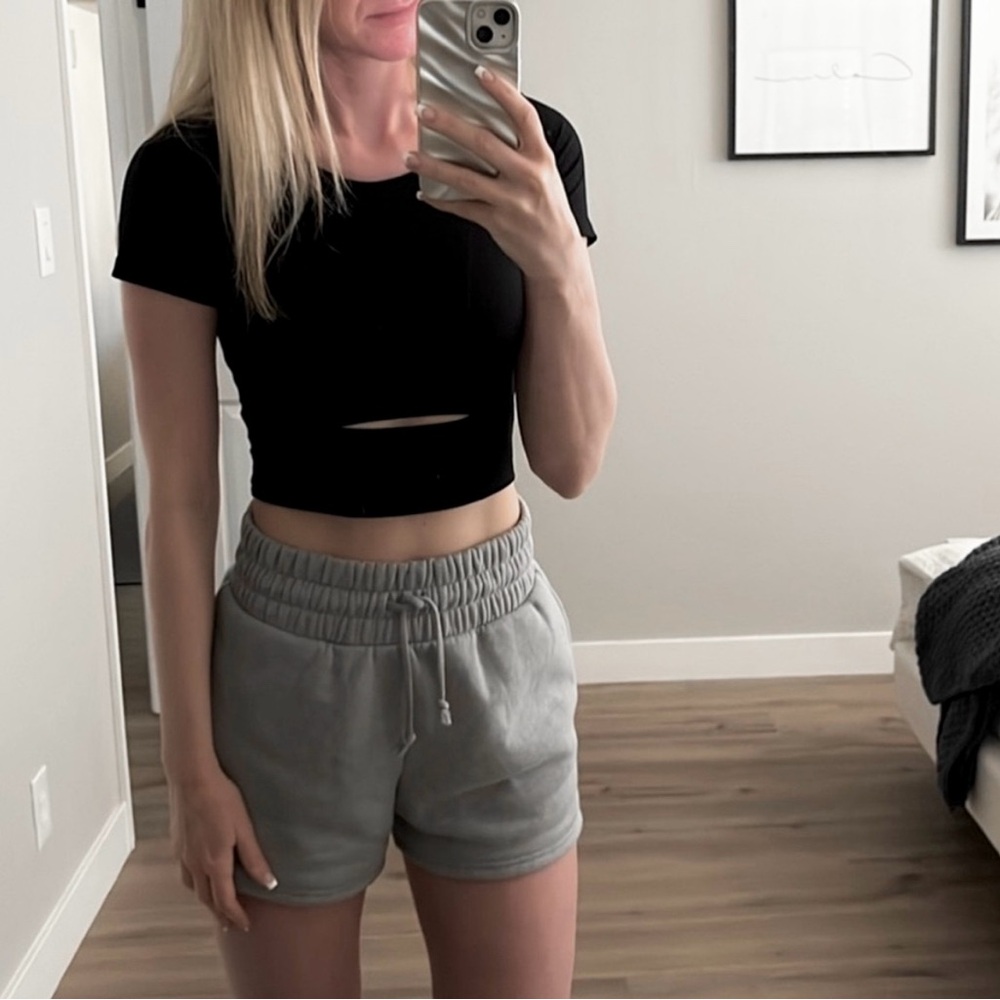 Black Cut Out Tee